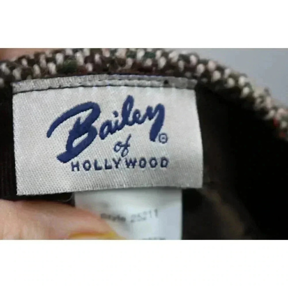 Bailey of Hollywood Tweed Paperboy Hat-Made in Italy-Wool Blend-Small - Picture 12 of 12